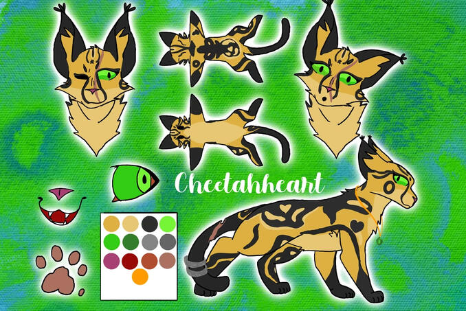 Cheetahheart Fursona